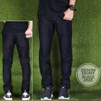 Jual Celana Panjang Cowok Denim Skinny Black Jazz Premium Murah
