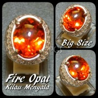 Jual CINCIN BATU AKIK PERMATA FIRE OPAL LUSTER API MENYALA BIG SIZE DAN T Murah