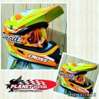 Helm Cross Cargloss fullface stabilo flow bukan Gm Jpx Nhk