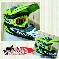 Helm Cross Cargloss fullface stabilo bukan Gm Jpx Nhk