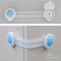 Jual Terlaris Pengaman Pelindung Pintu Lemari Laci kulkas Lock Band 1 Set I Murah