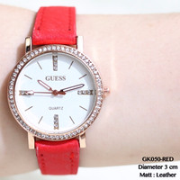 Jual BRANDED RECOMMENDED Jam tangan cewek fashion kulit guess mutiara grosi Murah