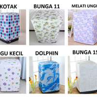 Jual Paling Laris Sarung Mesin Cuci Cover 2 Tabung Buka Atas Anti Air Panas Murah