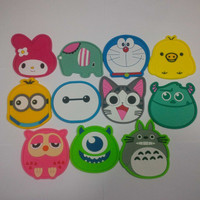 Jual Paling Laris Sendok Teh+Tatakan Gelas Uk Besar Hello Kitty Minion Melo Murah