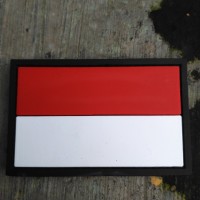 Jual rubber patch brevet perekat bendera merah putih Murah