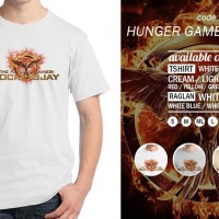 Jual Baju kaos Hunger Games Logo 01 - Tshirt Oblong - Grosir Distro Ordinal Murah