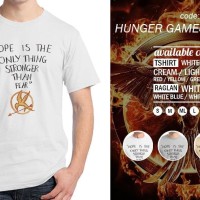 Jual Baju kaos Hunger Games Quote 2 - Tshirt Oblong - Grosir Distro Ordinal Murah
