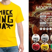 Jual Baju kaos Mockingjay Hunger Games - Oblong - Grosir Distro Ordinal Murah
