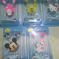 Jual HANDSFREE / HEADSET KARAKTER DORAEMON/HELLO KITTY/STITCH/POOH/MINNIE Murah