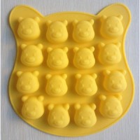 Jual Cetakan coklat es batu puding jelly winnie the Pooh mold bear dapur Murah