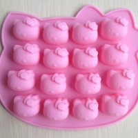 Jual Cetakan kity coklat es batu puding jelly hello kitty mold alat dapur Murah