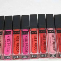 Jual KISS PROOF LIQUID LIPCREAM SERI WARNA MATTE LONG LASTING Murah