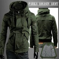Jual Parka Assasin Polos Army Murah