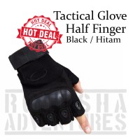 Jual TACTICAL GLOVE SARUNG TANGAN HALF FINGER AIRSOFT MOTOR OUTDOOR BLACK Murah