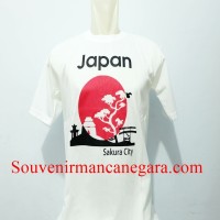SOUVENIR KAOS WISATA SAKURA CITY NEGARA JAPAN