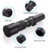Jual Lensa Kamera Telephoto Manual 500mm F 832 TMount Black Murah