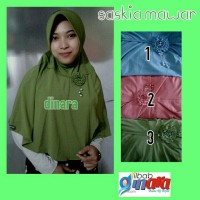 jilbab instan jamilah saskia mawar permata / hijab jersey polos trendy
