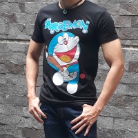 Jual (D)Kaos Pria Doraemon Payung Murah