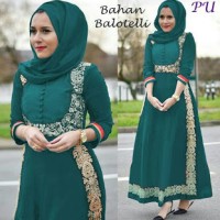 MANILA BIRU TOSCA NEW DRESS INDIA BAJU PESTA HIJABERS MEWAH EXCLUSIVE
