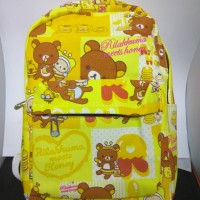 Jual TAS ANAK SEKOLAH / TAS BACKPACK KANVAS RILAKKUMA Murah