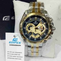 Jual CASIO EDIFICE EF 550 GOLD COMBI BLACK DIAL Murah
