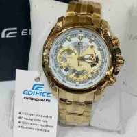 Jual CASIO EDIFICE EF 550 GOLD WHITE DIAL Murah
