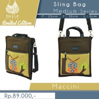 Jual Tas wanita selempang cantik motif owl lucu Murah