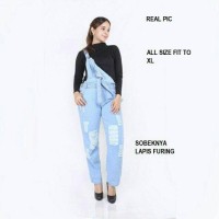 Recommend for hijabers: jumpsuit gaudi overall jeans wash tebal