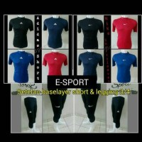 Jual Baselayer Shortsleeves & Manset celana Legging 3/4 (1stel) Murah