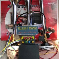 Jual KLAKSON TELOLET 3 CORONG MERK MARC 12V 24V 7 TOMBOL BAKSO DAN HELLY Murah