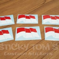 Jual Stiker Bendera Indonesia Sang Saka Merah Putih Murah