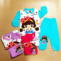 Jual PIYAMA ANAK GIRL IM CUTE BAJU TIDUR CEWE PAJAMAS KIDS GIRL HADIAH KADO Murah