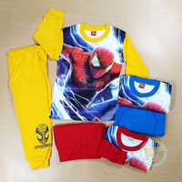 Jual PIYAMA ANAK SPIDERMAN HEROES BAJU TIDUR ANAK COWO PAJAMAS KIDS BOYS Murah