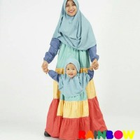 gamis couple rainbow