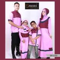 Baju Muslim Keluarga Besar,Baju Couple dengan anak, samara