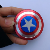 Jual spinner metal alumunium CAPTAIN AMERICA / Hand spinner Murah