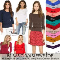 Jual sabrina basic top - blouse wanita spandek rayon Murah