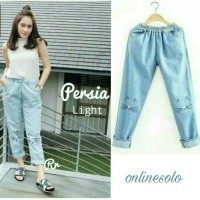 Jual PROMO GREAT SALE! Meow Baggy Pants Celana Kucing Catty Soft Light Blue Murah