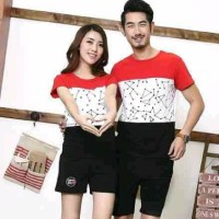 Baju Jaket Kembar Pria Wanita Stelan Couple Blouse Abstrack Vektor