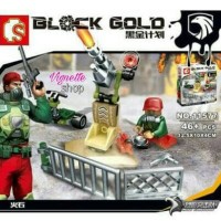 Jual Lego Minifigure Sembo Gold Eagle Commandos 11577 Murah