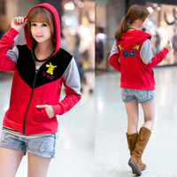 Jual Paling Murah SALE Jaket Pikachu Merah jaket wanita babyterry merah Murah