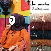 Jual PROMO BLOUSE BOHO SWEATER BERKUALITAS Murah
