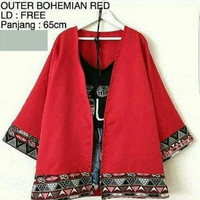 Jual Promo ! CARDI BOHEMIAN/cardi batik/busana muslim batik/cardigan batik Murah