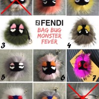 Jual Gantungan kunci - tas FENDI Monster Fever Bag Bug /Karlito/Fox fur ORI Murah