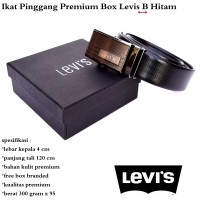 Grosir Ikat pinggang / sabuk / belt Premium Levis B Hitam