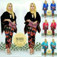 BATIK KEBAYA KUTUBARU WANITA SERAGAM PESTA HIJAB BAJU MUSLIM MODERN