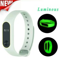 Jual Karet Gelang Silicon Xiaomi Mi Band 2 Luminous Strap Glow in The Dark Murah