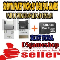 MEMORY CARD PSVITA / SD2VITA PAKET MICRO SD 16GB FULL GAMES PS VITA