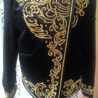 BAJU PRIA BESKAP BLUDRU HITAM ADAT JAWA MEWAH