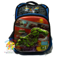 TAS RANSEL ANAK TK SD PALO ALTO IMPORT 6D TIMBUL LAMPU HULK BIRU